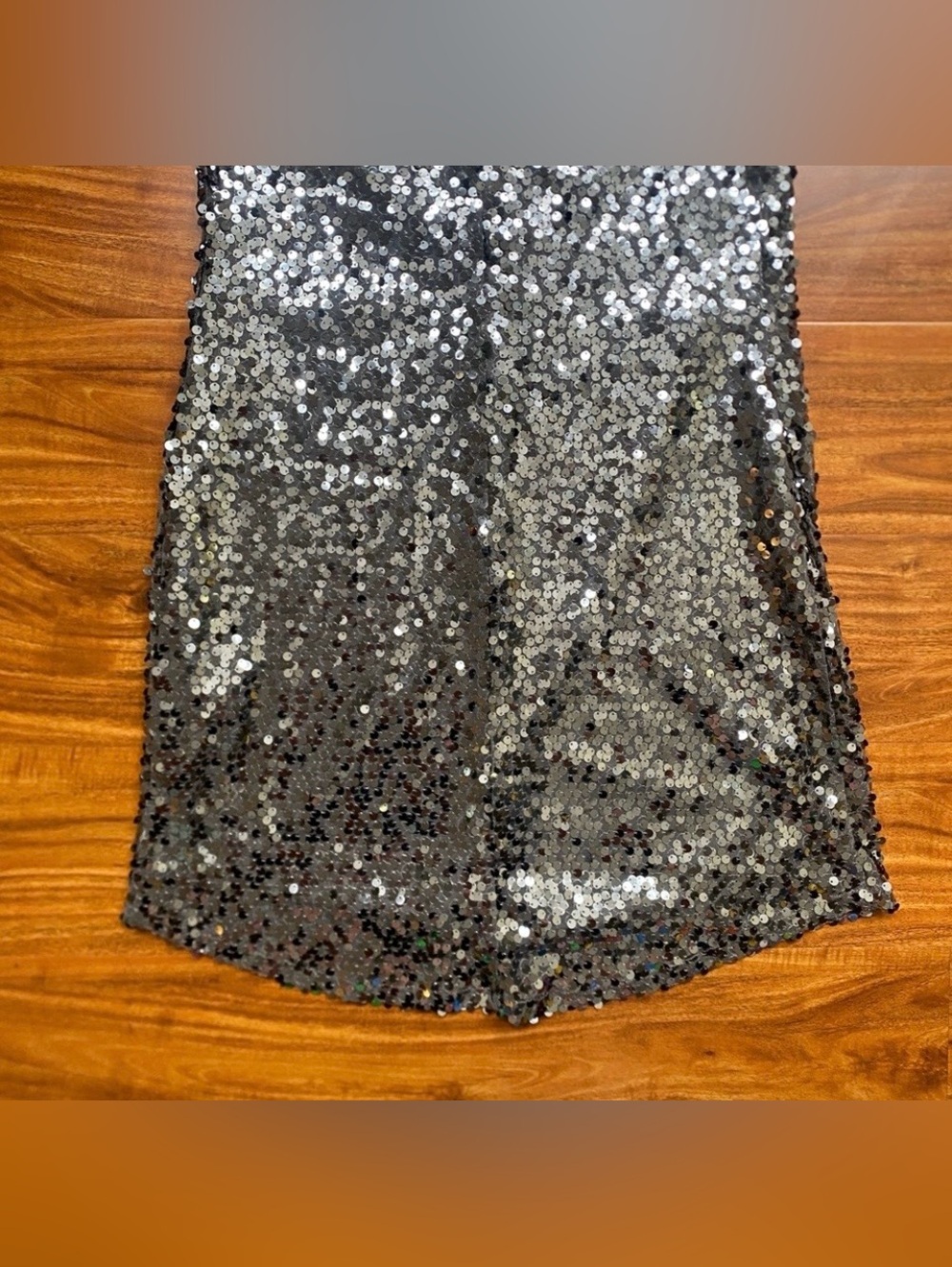 Express Women's Gray Sequins Racerback Mini Dress Size XS Party Maximalist Girly - Picture 7 of 13
